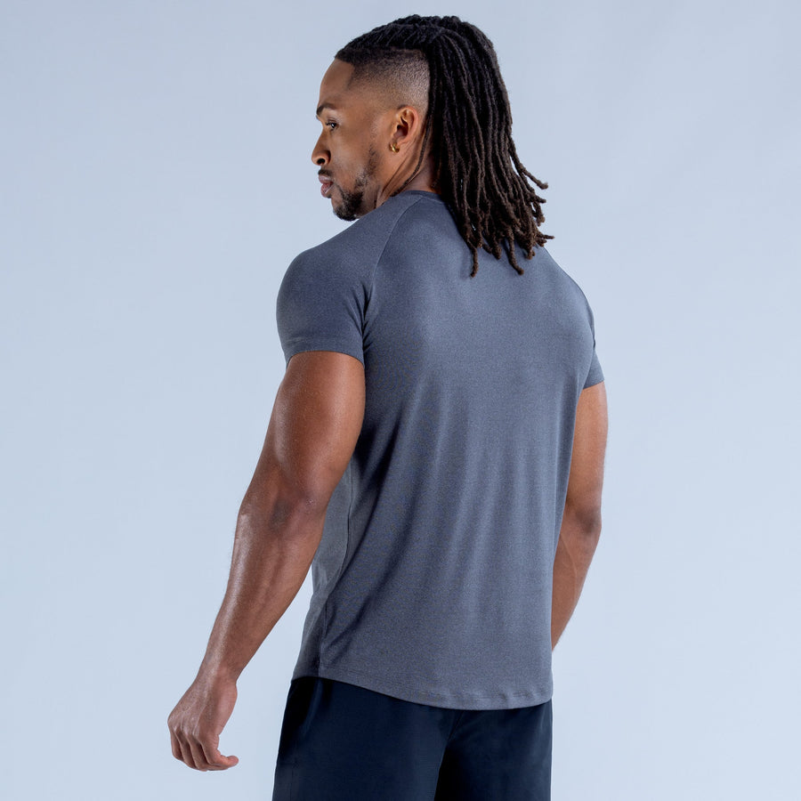 T-shirt d'entraînement Stealth Noir onyx chiné