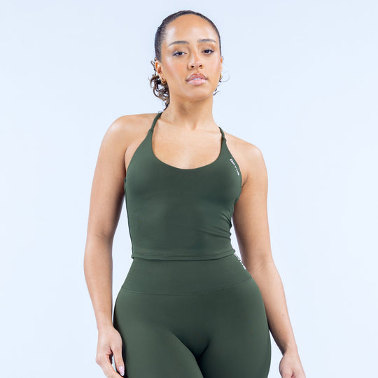 Top à bretelles Dynamic Olive
