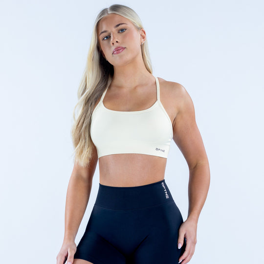 Brassière dos ouvert Dynamic Blanc neige