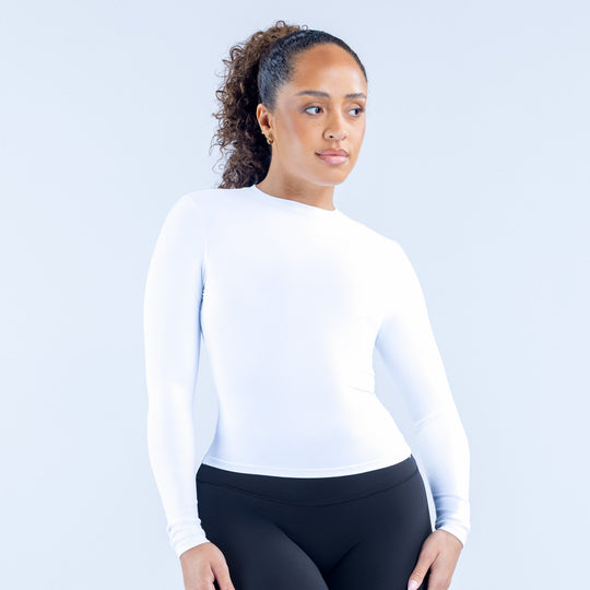 Top ajusté manches longues Origin Blanc optique